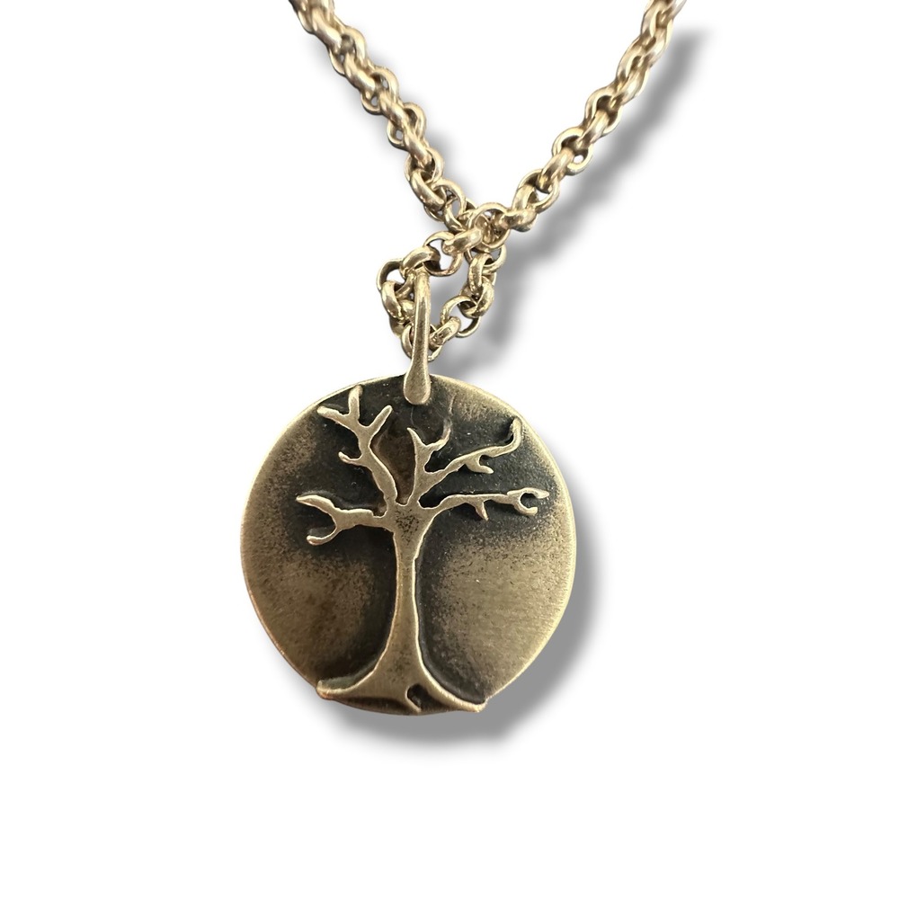 Katrhy Bransfield Tree of Life Necklace Womens OS Gold Tone 925 Italy Inscribed‎